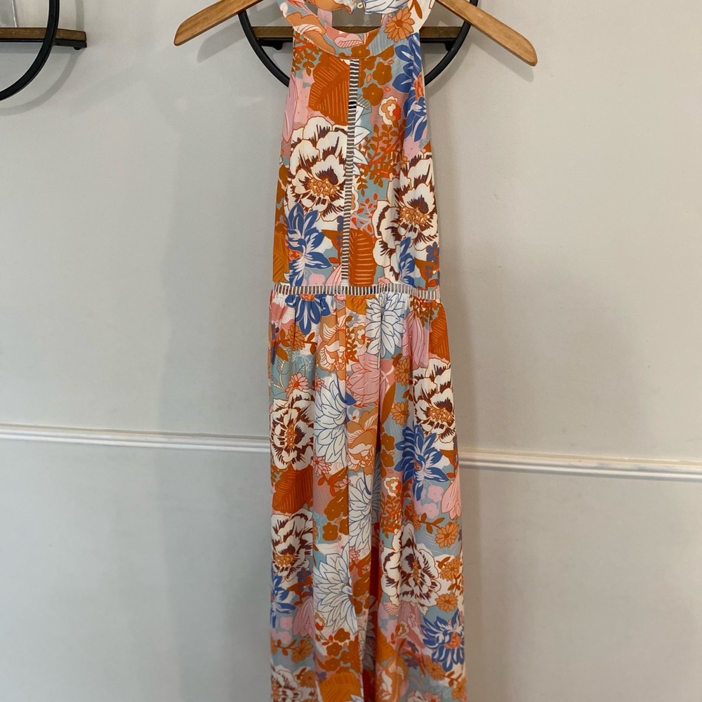 Floral Halter Maxi Dress